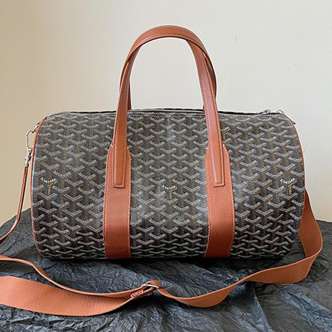 goyard barrel 40 multi‑form cylindrical duffle travel shoulder bag